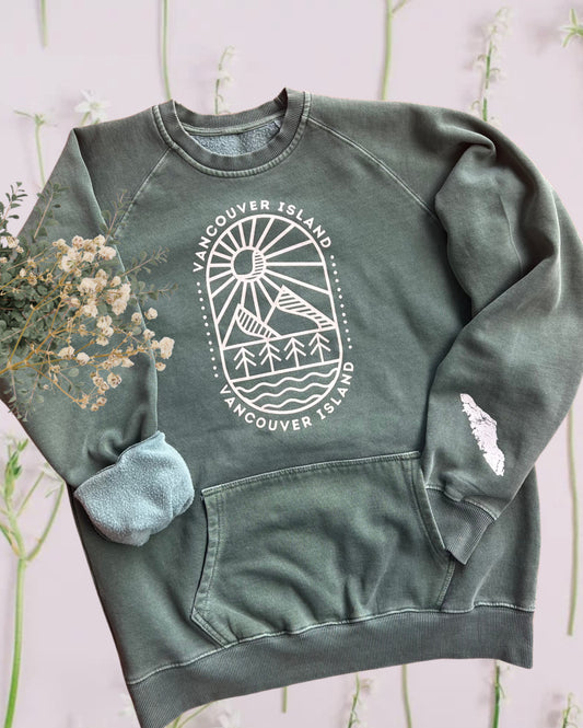 Vintage Island Pigment Dyed Pocket Crew